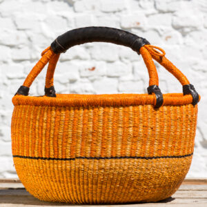 Hammerhus Fairtrade Bolga kurv L - orange