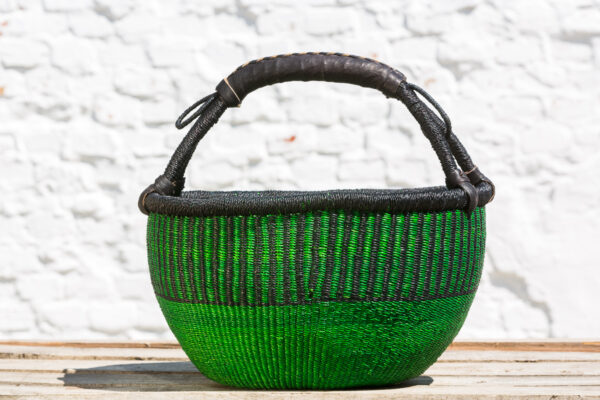 Hammerhus Fairtrade Bolga kurv L - Green