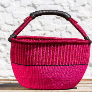 Hammerhus Fairtrade Bolga kurv L - pink