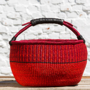 Hammerhus Fairtrade Bolga kurv L - red