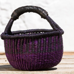 Hammerhus Fairtrade Original rund Bolga kurv S - violet