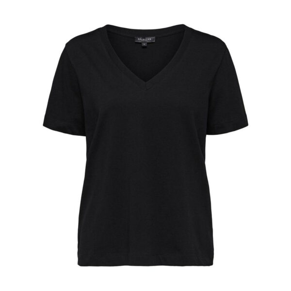 Selected | V-neck Tee Black - M