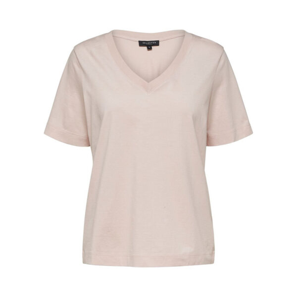 Selected | V-neck Tee Rose - XL