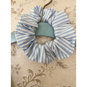 Gammelholm Copenhagen | Hollyhock Scrunchie Blue stripe