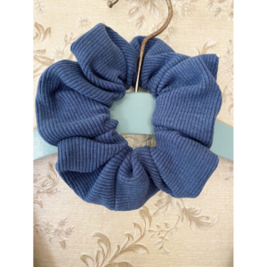 Gammelholm Copenhagen | Hollyhock Scrunchie Steel blue