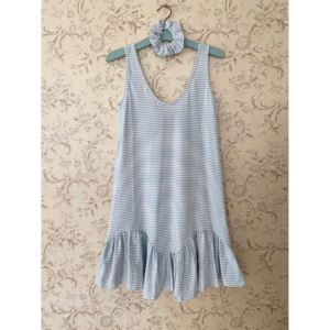 Gammelholm Copenhagen | Hollyhock Dress Blue stripe - L