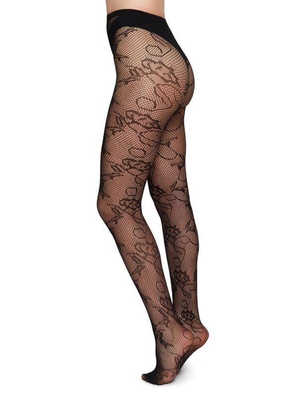 Swedish Stockings | Frida Lace Tights - L