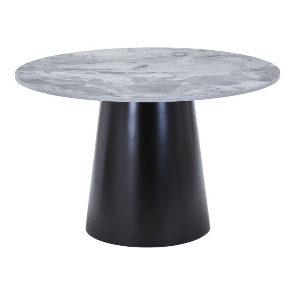 House Nordic - Brito Spisebord, Gråmarmor look, Ø120cmH:75cm