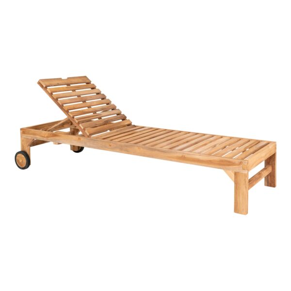 Andorra Teak Solvogn - Teaktræ L200 cm