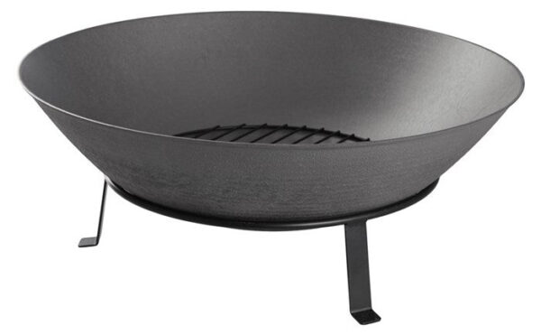 Dangrill - Bålfad m. rist Ø56 cm, sort/grå