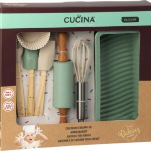 Bagesæt til børn, 12 dele, silikone