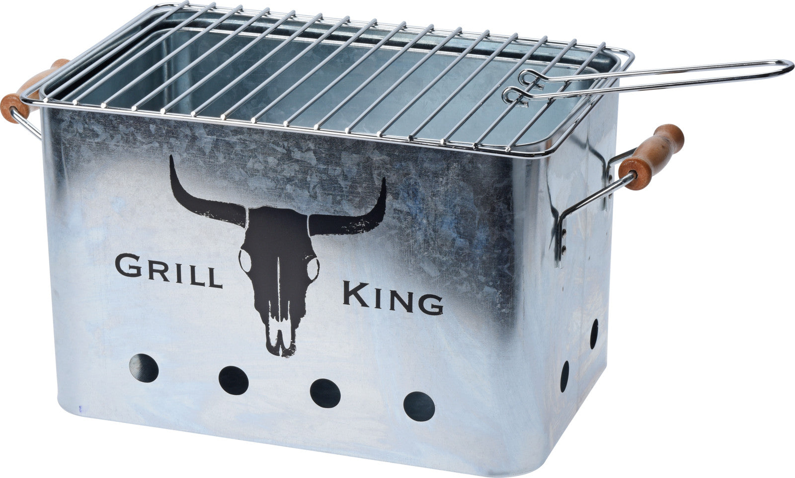 Picnic grill i zink, 32x20x20cm