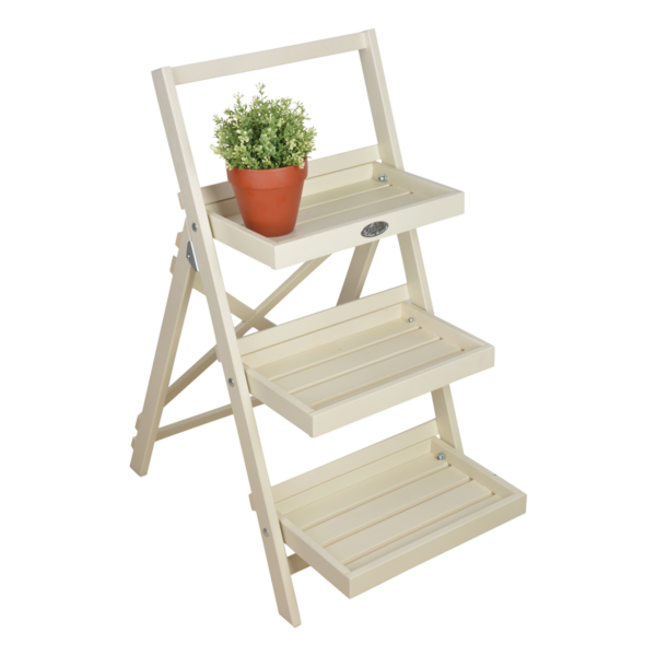 Esschert Design - Plantetrappe i hvid