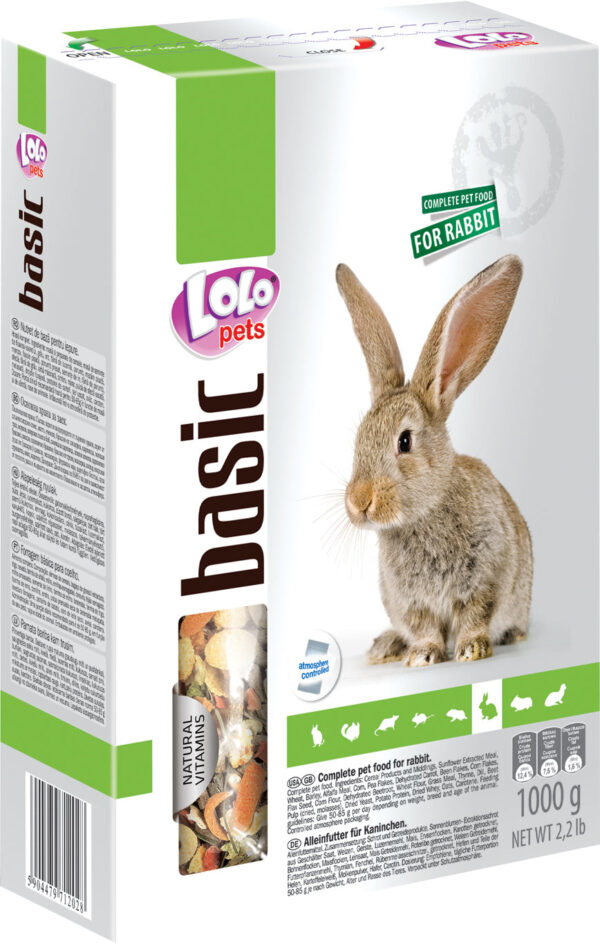 Lolo Pets - Kaninfoder, komplet, 1000g