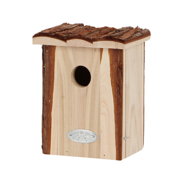 Esschert design - Fuglehus til Gærdesmutte  -  Med barktag