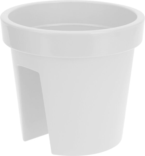 Altankasse Bridge hvid plast Ø28 cm