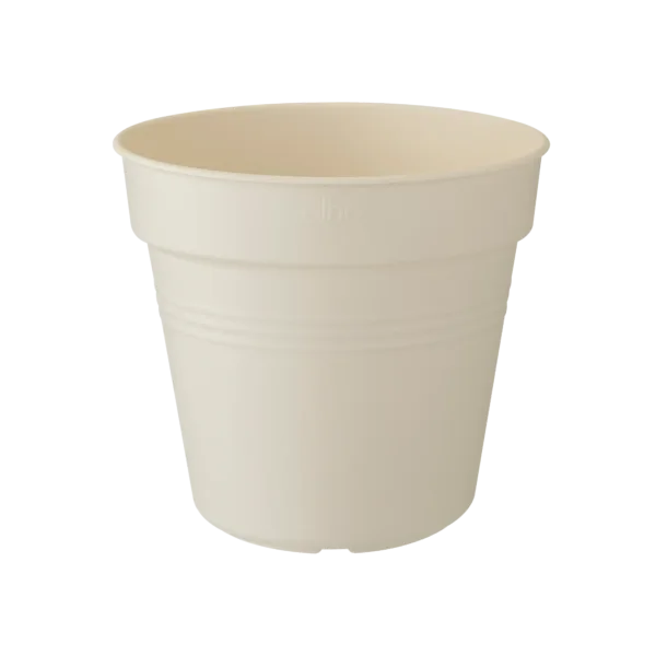 Elho - Green basics urtepotte Ø11-Ø40 cm - Genbrugsplast - Cotton White - Ø35 (Ø26) cm