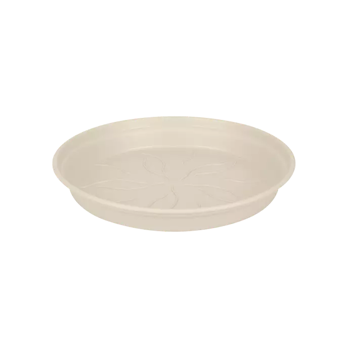 Elho - Green basics underskål Ø25 cm - Genbrugsplast - Cotton white - Ø25 cm