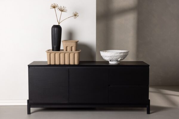 Venture Home - Skænk - Sort, MDF, 138x56x40cm