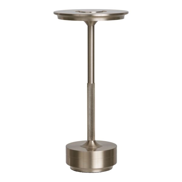 House Nordic - Lyneham LED Bordlampe, sølv, genopladelig