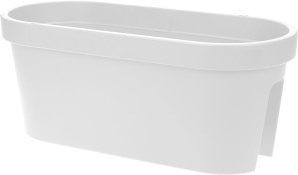 Altankasse, Bridge 60x28x25cm, hvid plast