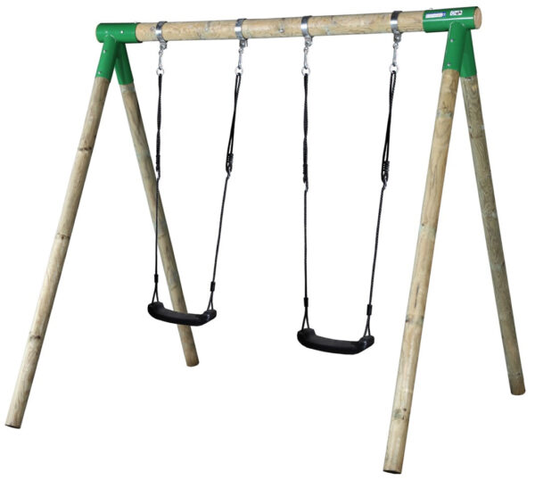 Hörby Bruk - Træ Gyngestativ Basic, inkl. 2 gynge og forankring