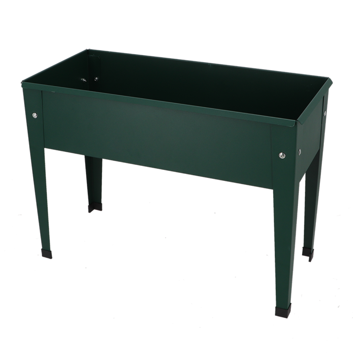 Esschert Design - Hævet blomsterbed metalgrøn, 62x29x45cm