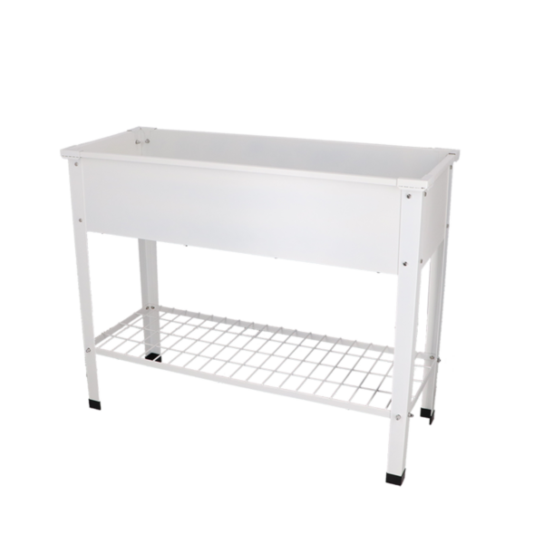 Esschert Design - Hævet blomsterbed hvid, 100x40x80cm