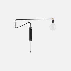 House Doctor - Væglampe, Swing, Sort, 70cm