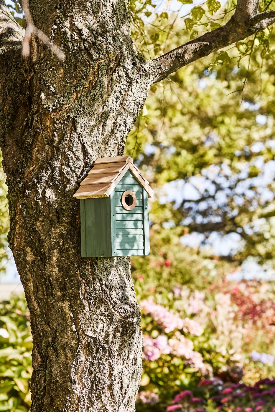 Ib Laursen - Fuglehus støvgrøn, hul Ø32 mm