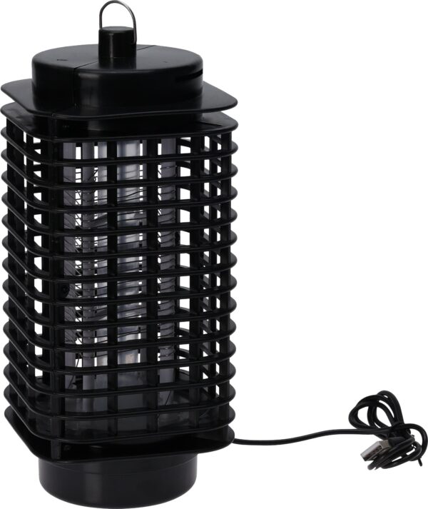 Mygge bekæmper med UV-lys  -  USB, sort, 22 cm