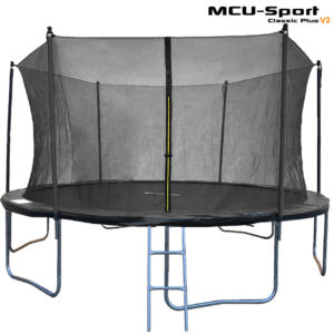 MCU-Sport -  Classic-plus Trampolin Ø4,3m inkl. sikkerhedsnet og stige
