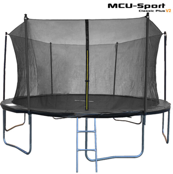 MCU-Sport -  Classic-plus Trampolin Ø4,3m inkl. sikkerhedsnet og stige
