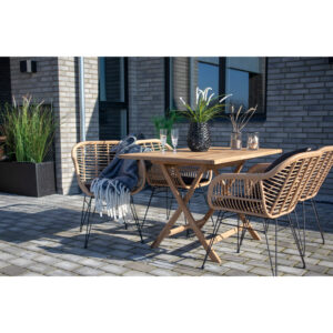 House Nordic - Oviedo Teaktræ Havebord ,120x80xh75cm