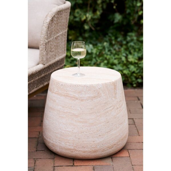 House Nordic - Bonn Sidebord, Natur, fiberclay, Ø47,5cm