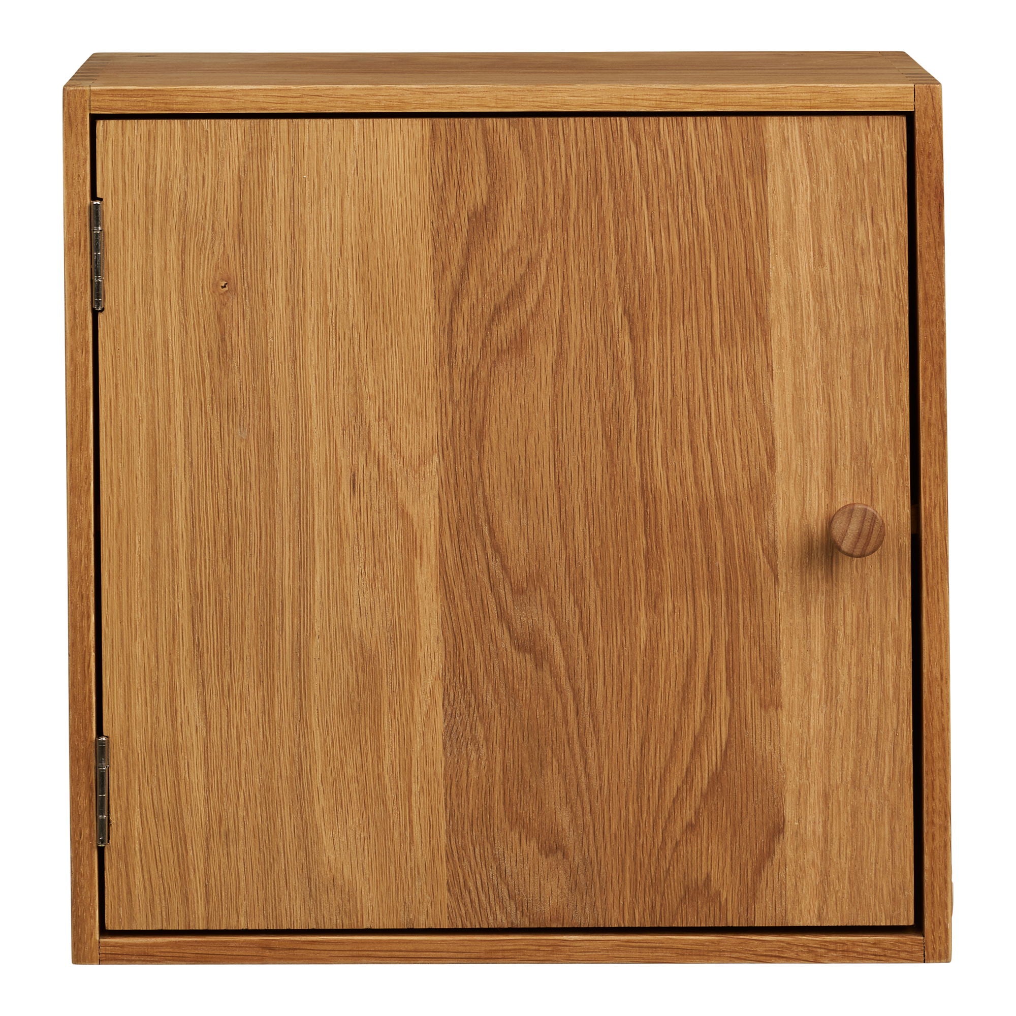 House Nordic - Townsville Væghylde med låge i egetræ 18x30x30 cm