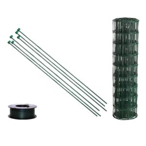 Hortus - Havehegnspakke grøn 10 x 10 cm, H90 x L50 m. med tentorpæle